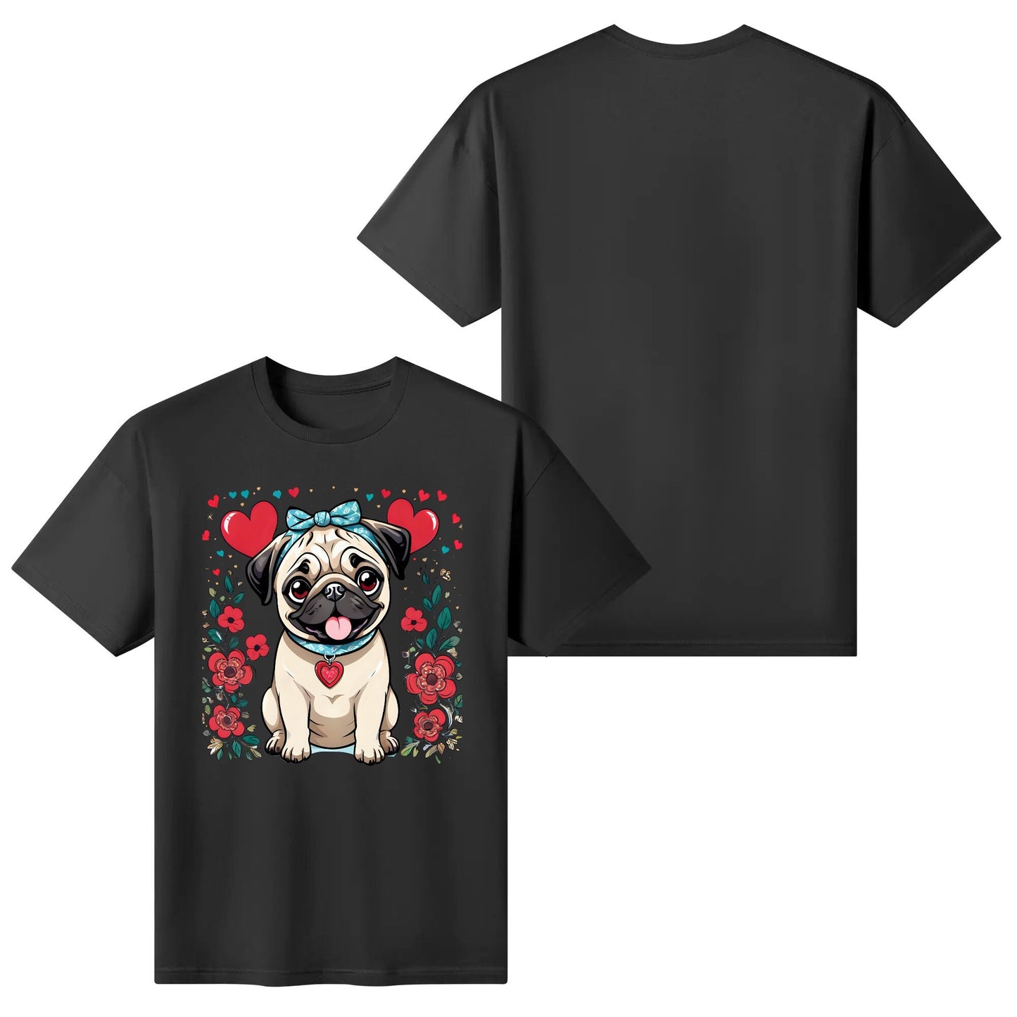 Pug Women's Cotton Front T Shirt