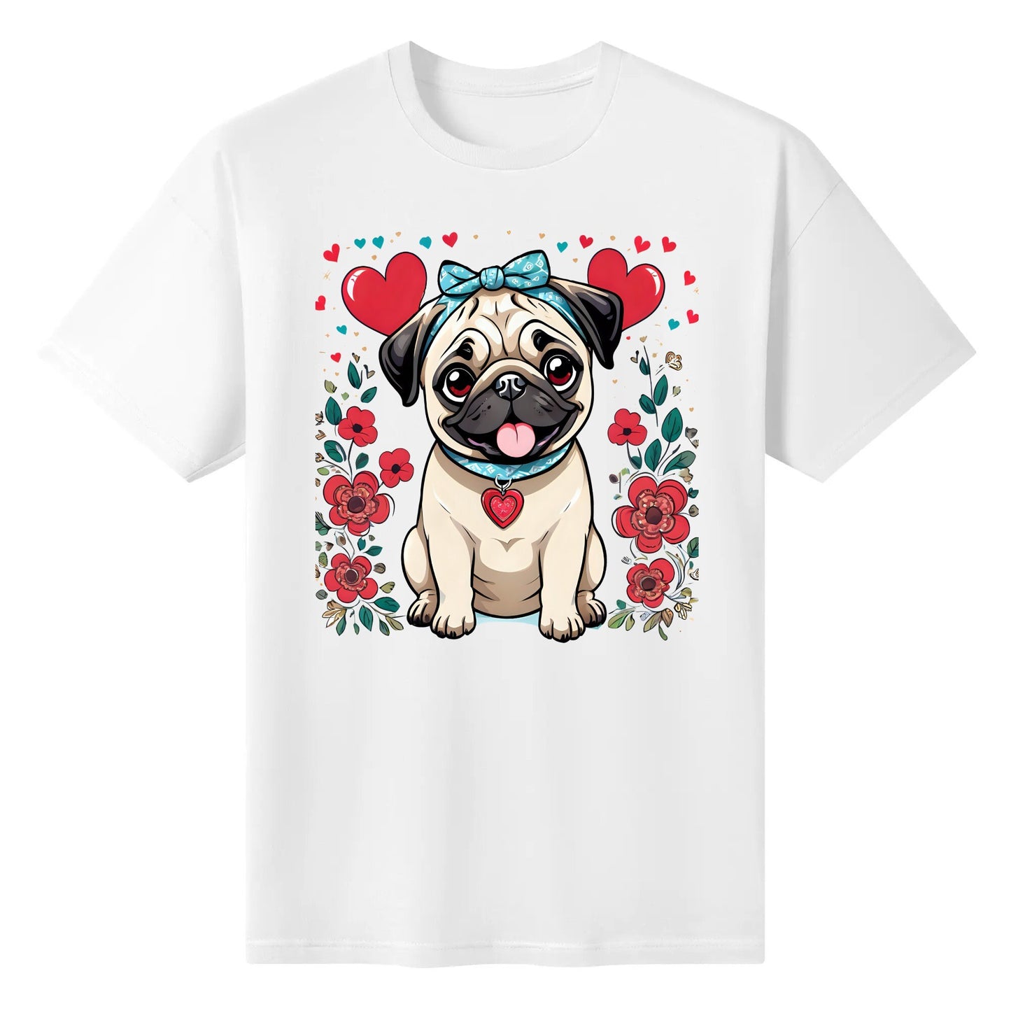Pug Women's Cotton Front T Shirt
