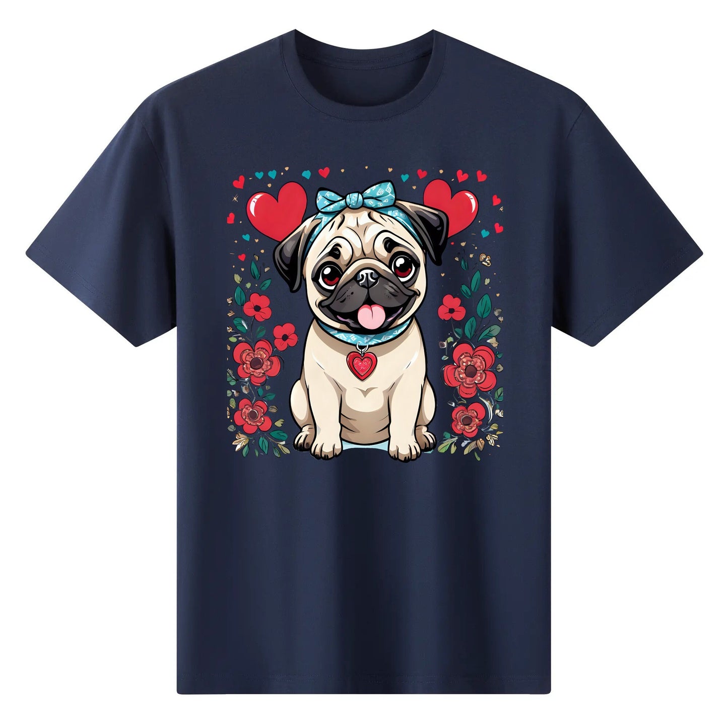 Pug Women's Cotton Front T Shirt