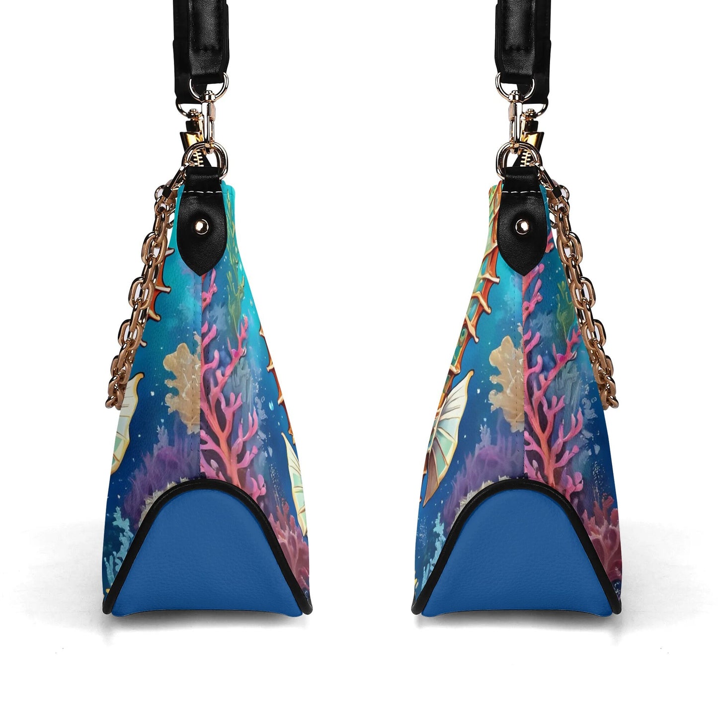 Seahorse seahorses Cross-body Bag With Chain Decoration