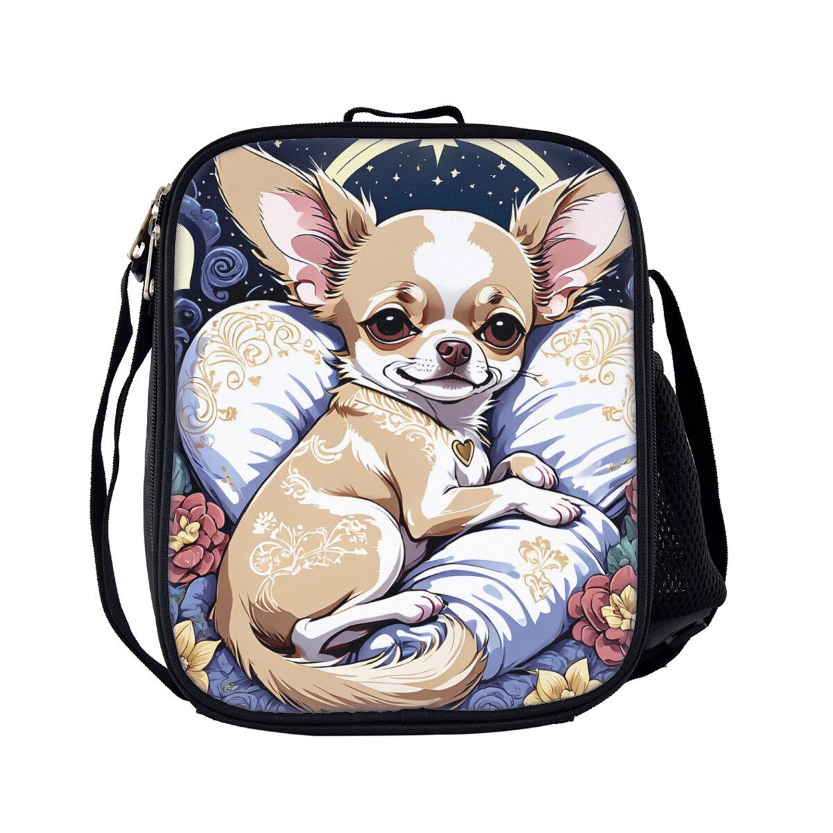 Chihuahua backpack, Chihuahua pencil case, Chihuahua lunch bag
