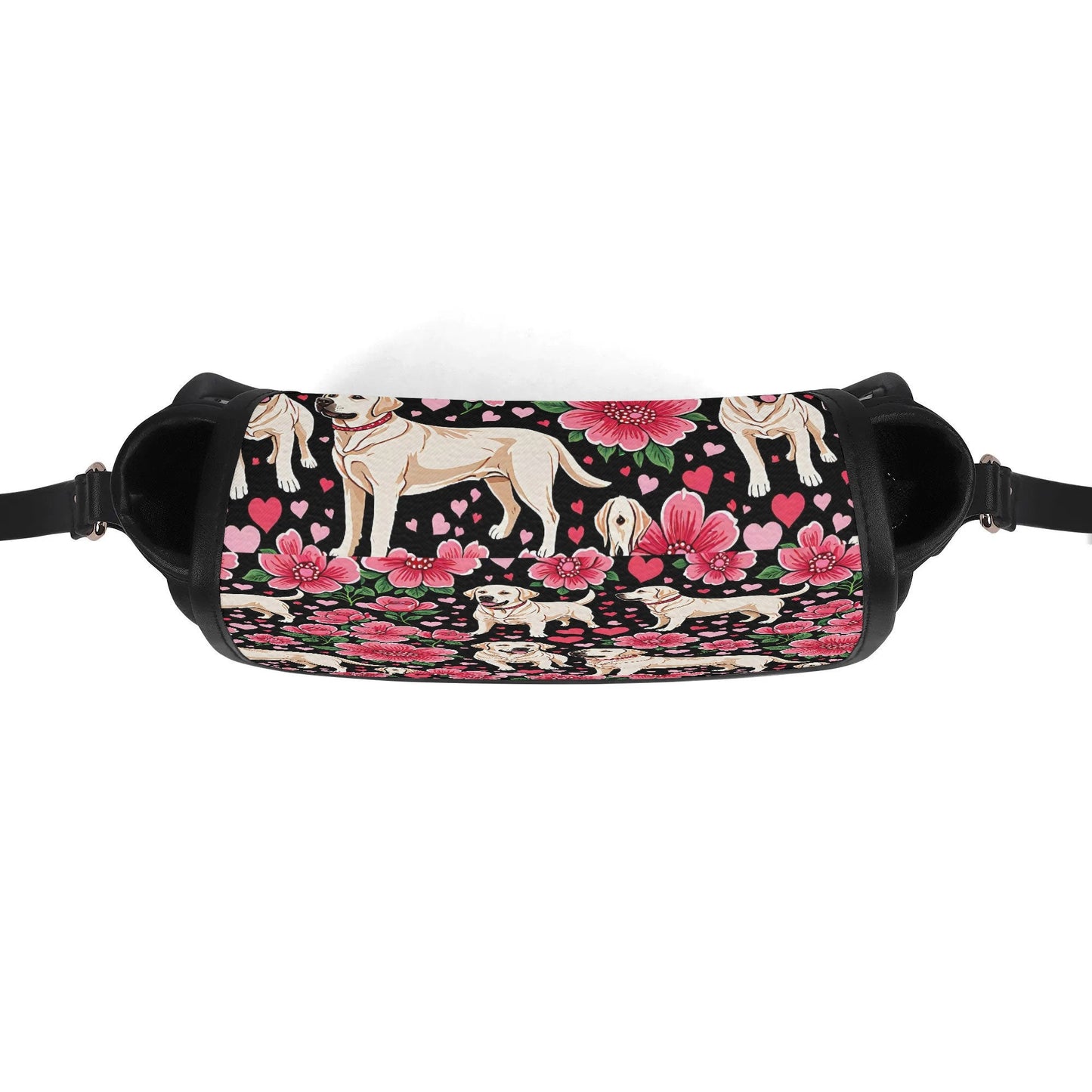 Labrador Retriever PU Leather Saddle Bag