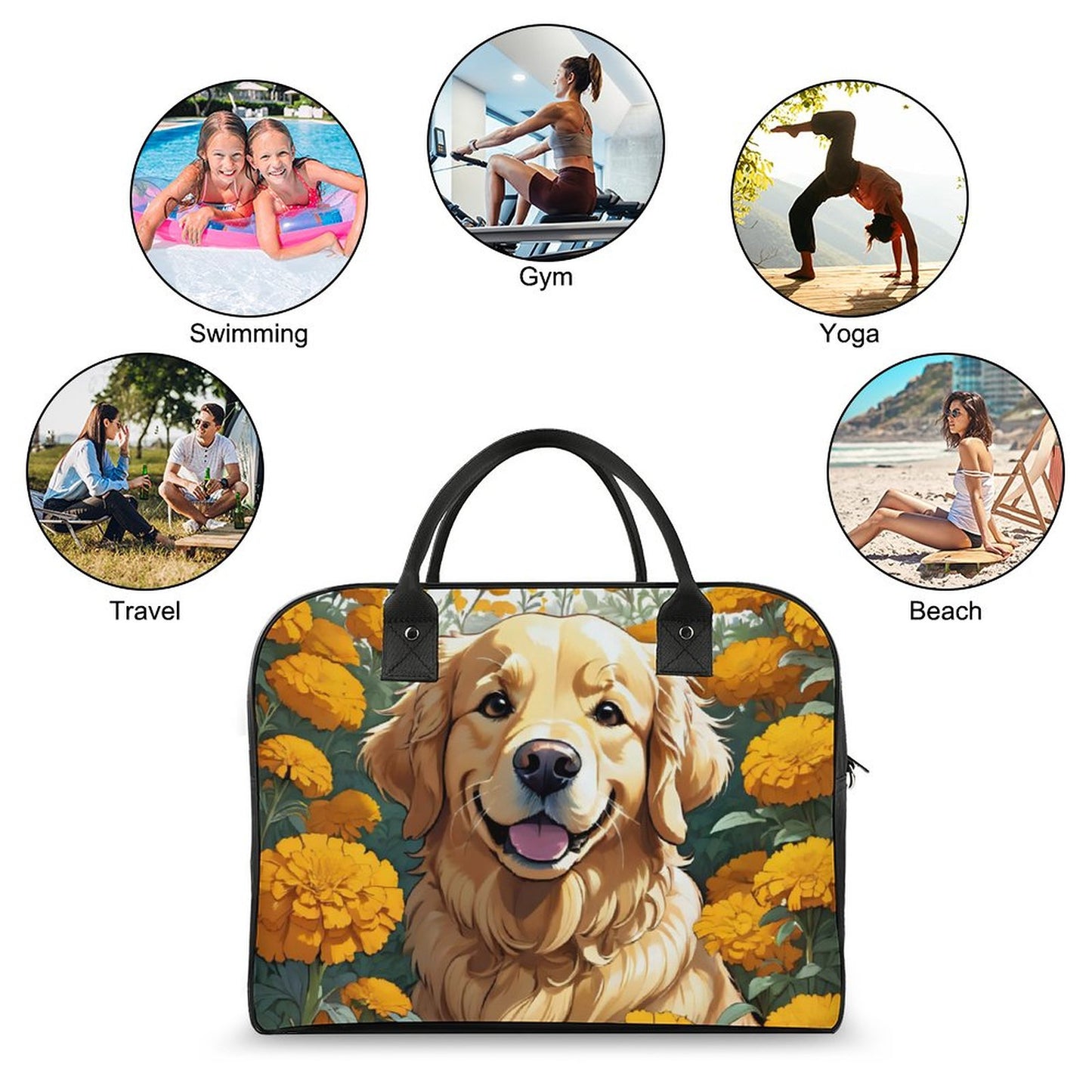 Golder Retriever Travel Bag YHZ SALE-Personal Design