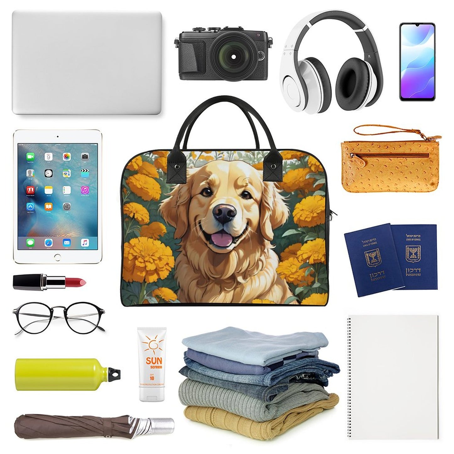 Golder Retriever Travel Bag YHZ SALE-Personal Design