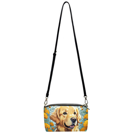 Golden Retriever Crossbody purse bag