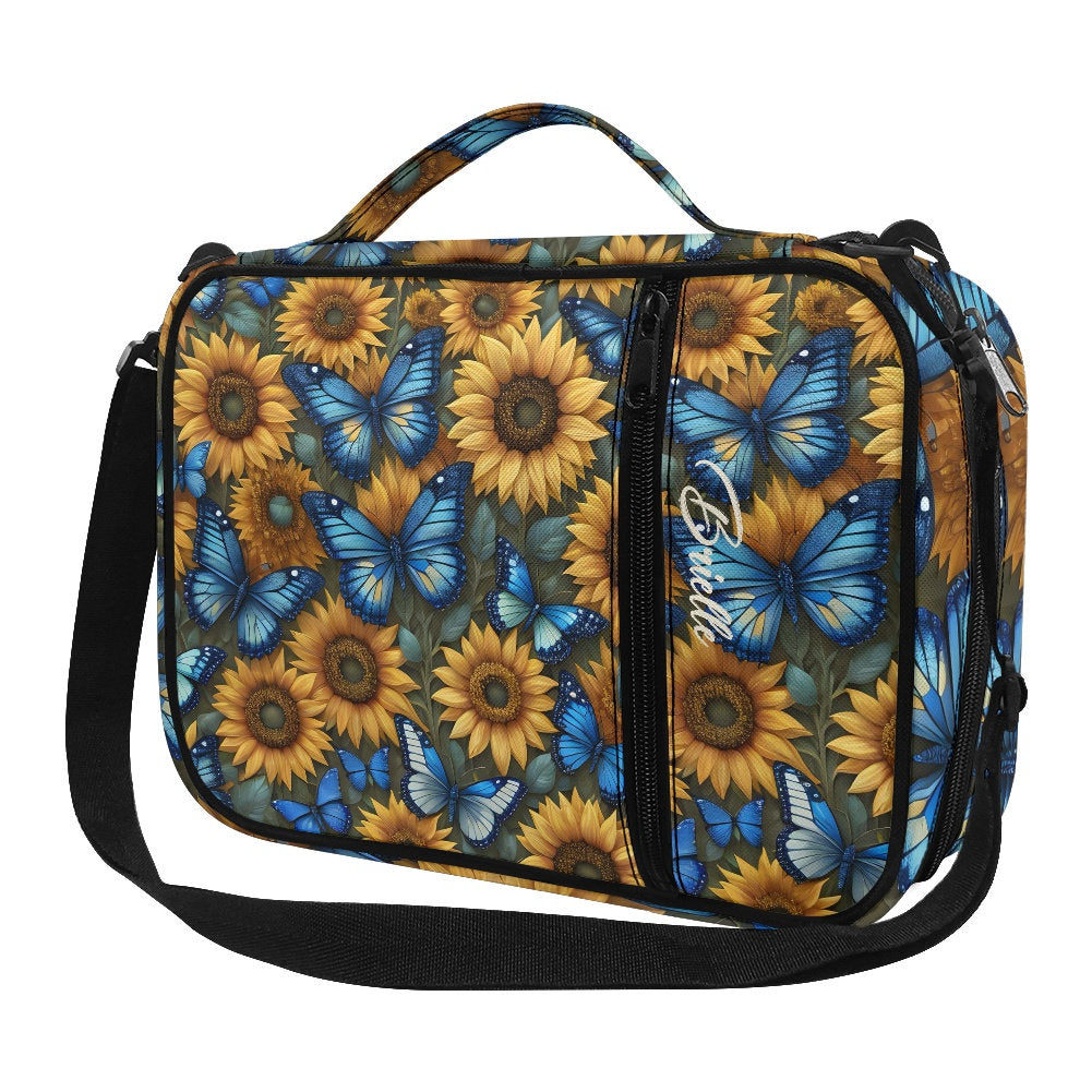 sunflower butterfly bible bag case