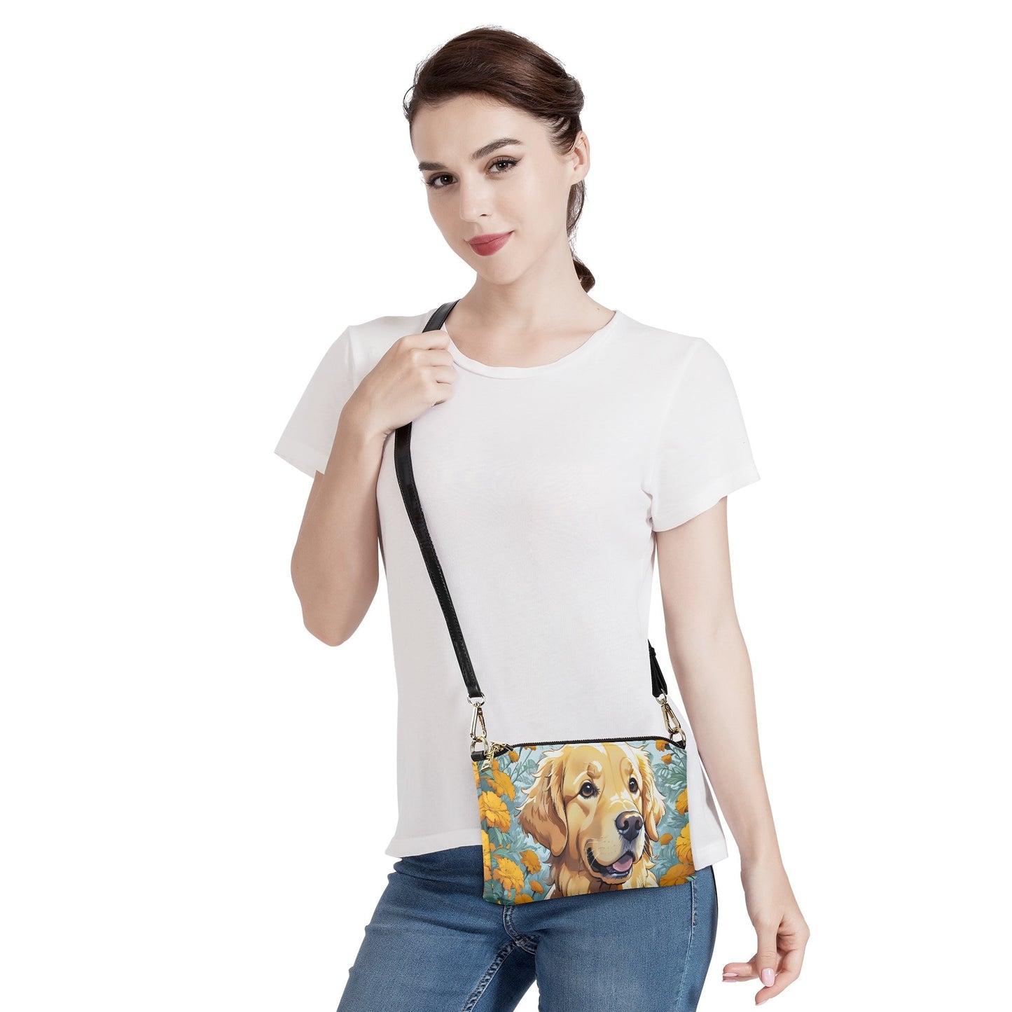 Golden Retriever Crossbody purse bag
