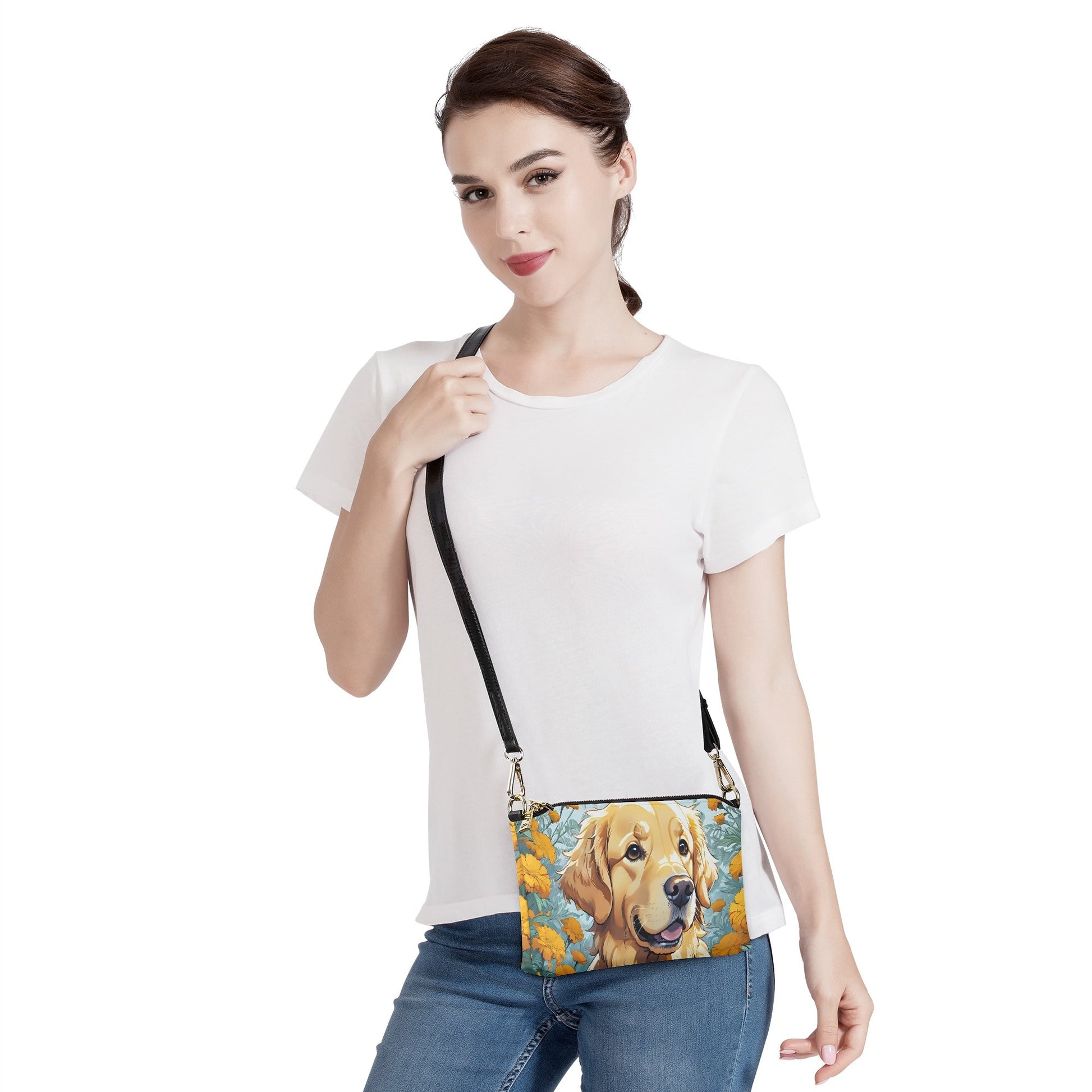 Golden Retriever Crossbody purse bag