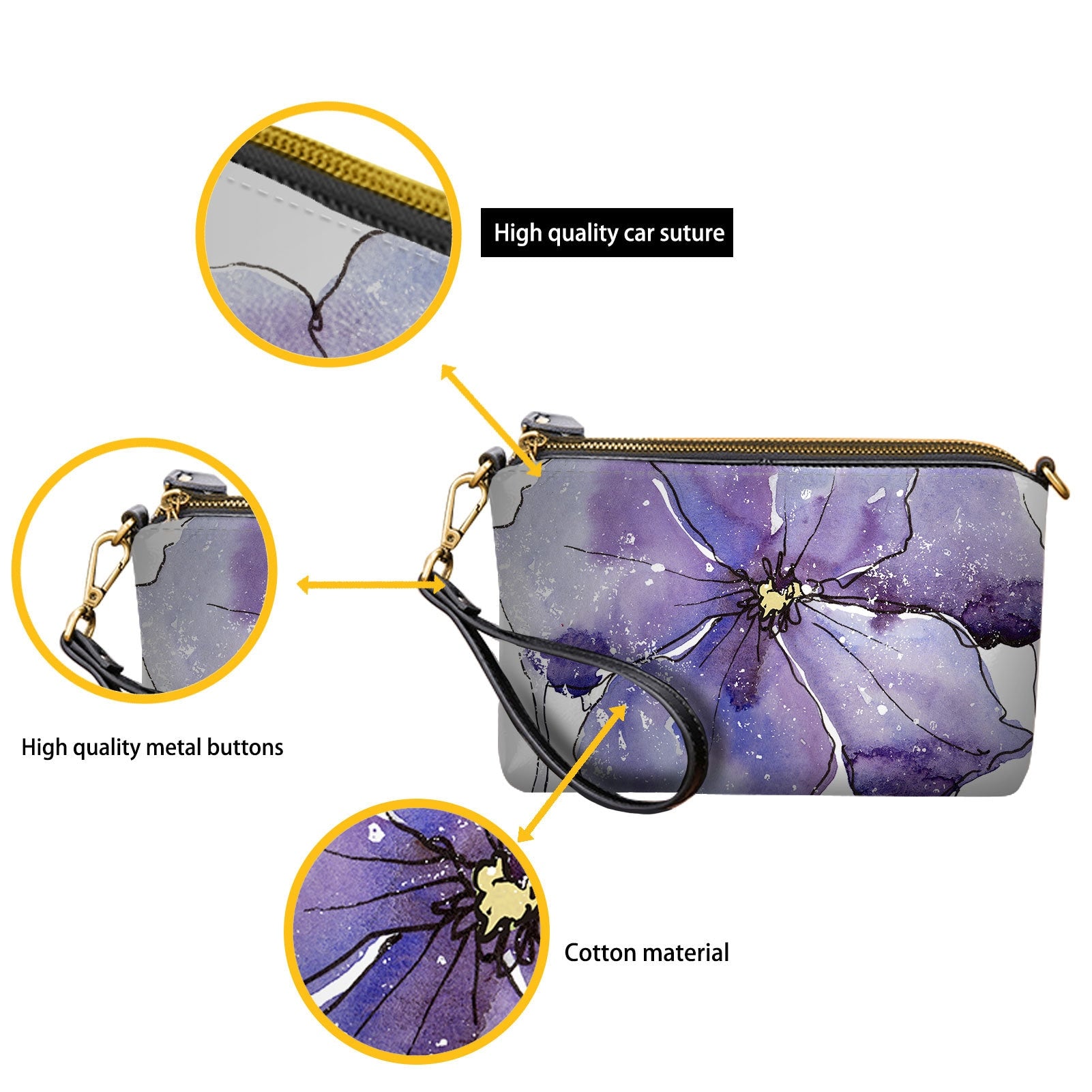 Golden Retriever Crossbody purse bag