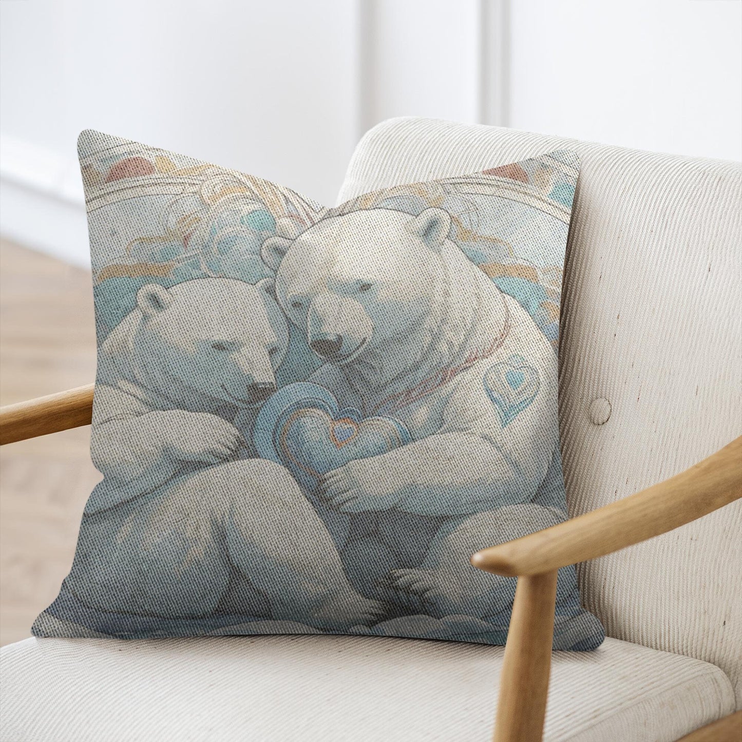Polar Bear Woven Pillows