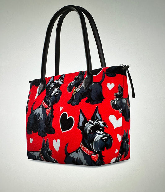 Scottish Terrier Handmade Genuine Nappa Leather purse