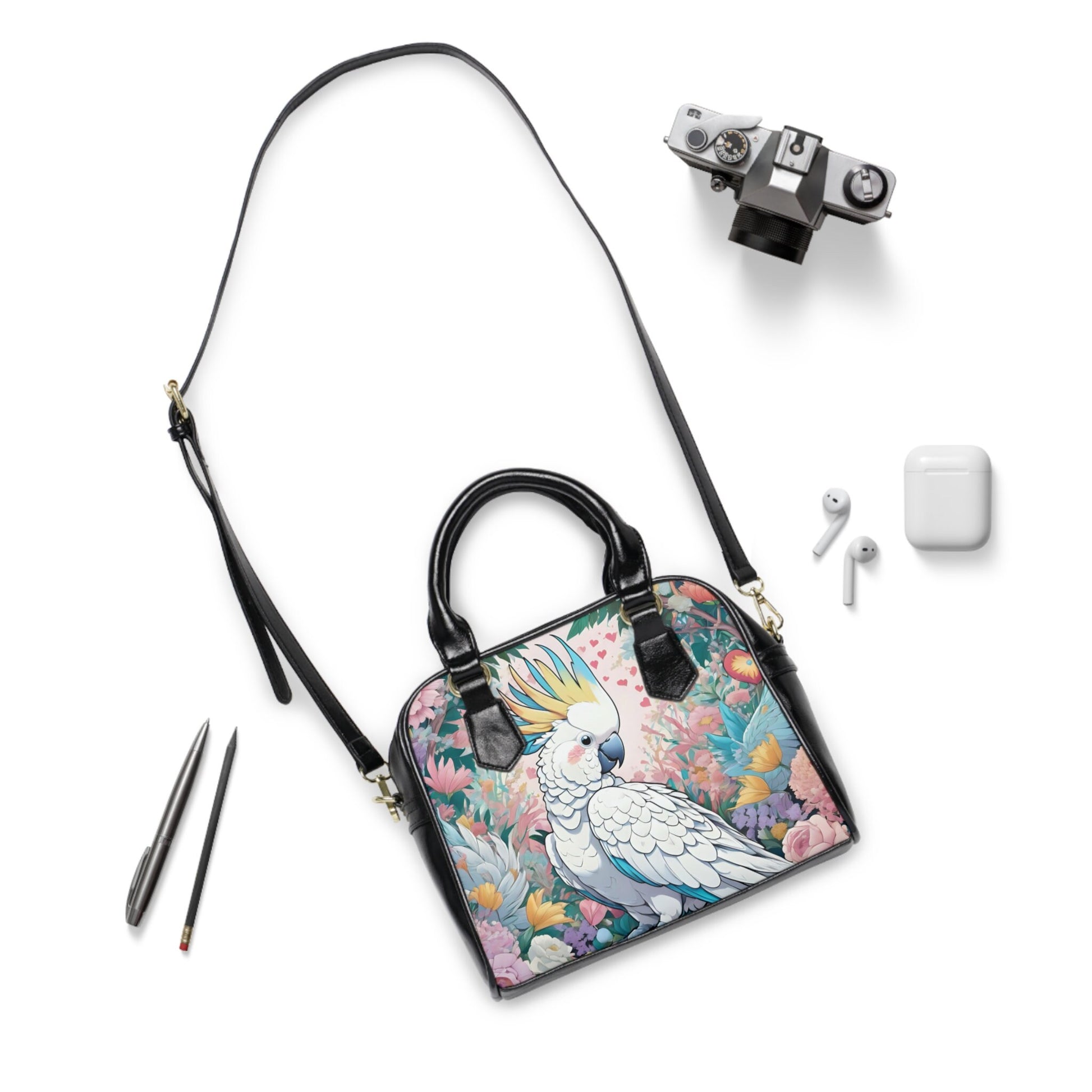 Cockatoo Shoulder Handbag