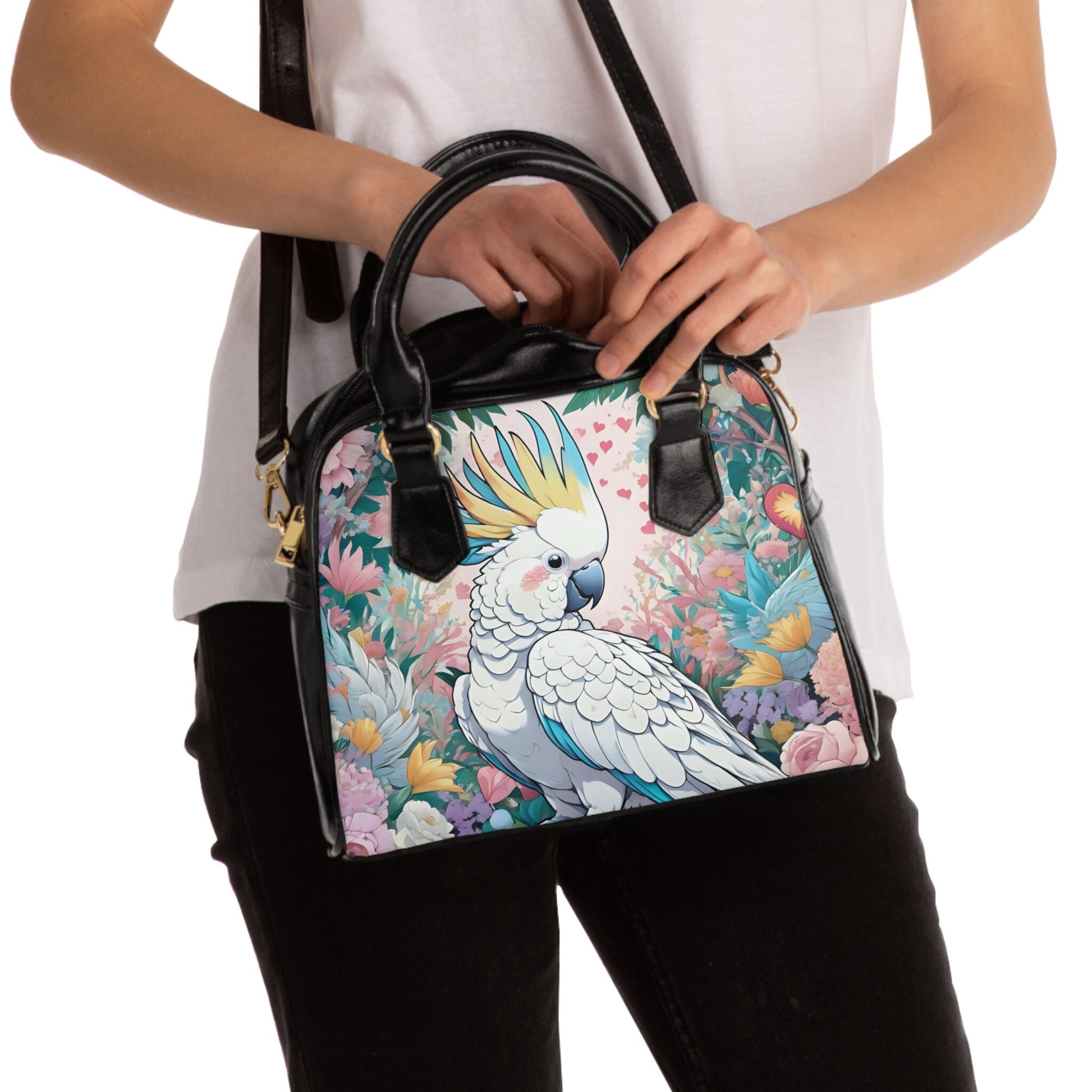 Cockatoo Shoulder Handbag