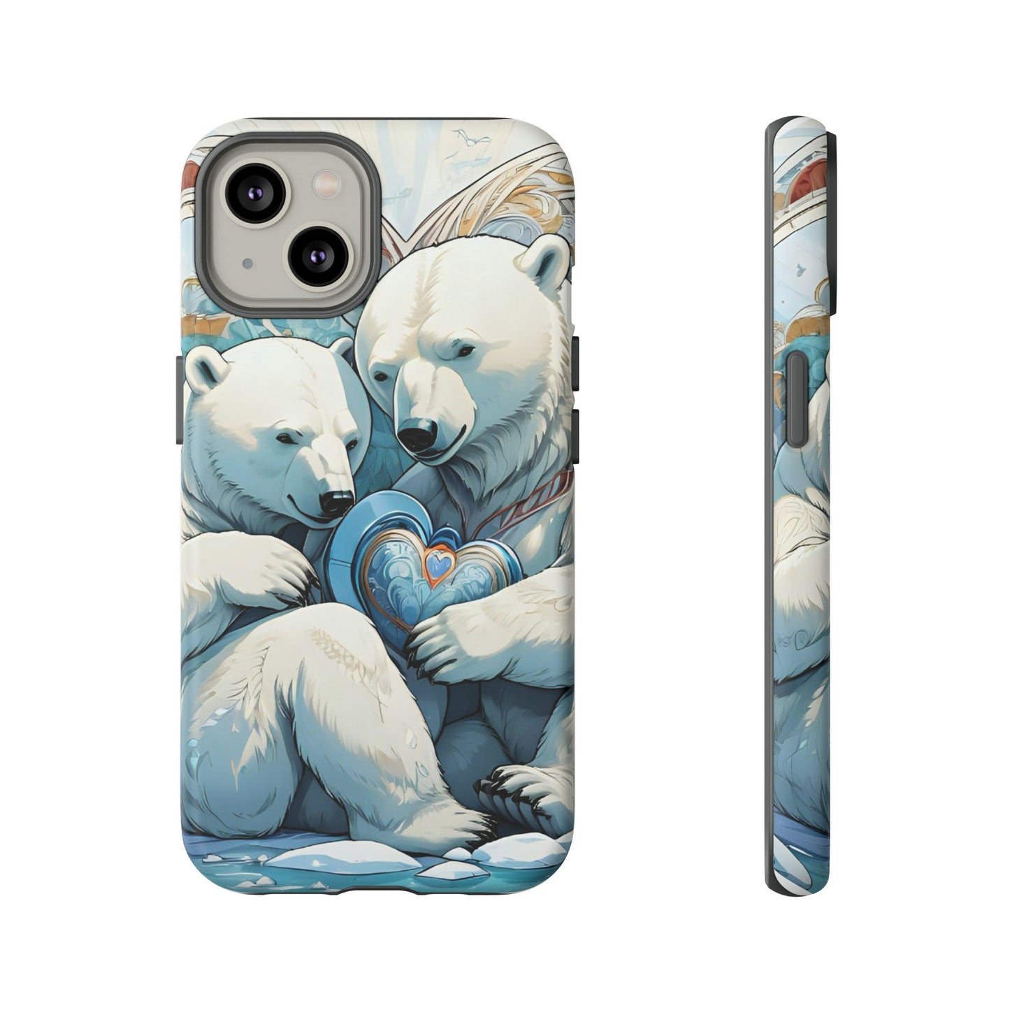 Polar Bear Tough Cases iphone 14, iphone 14 pro, iphone 14 plus, iphone 14 pro max
