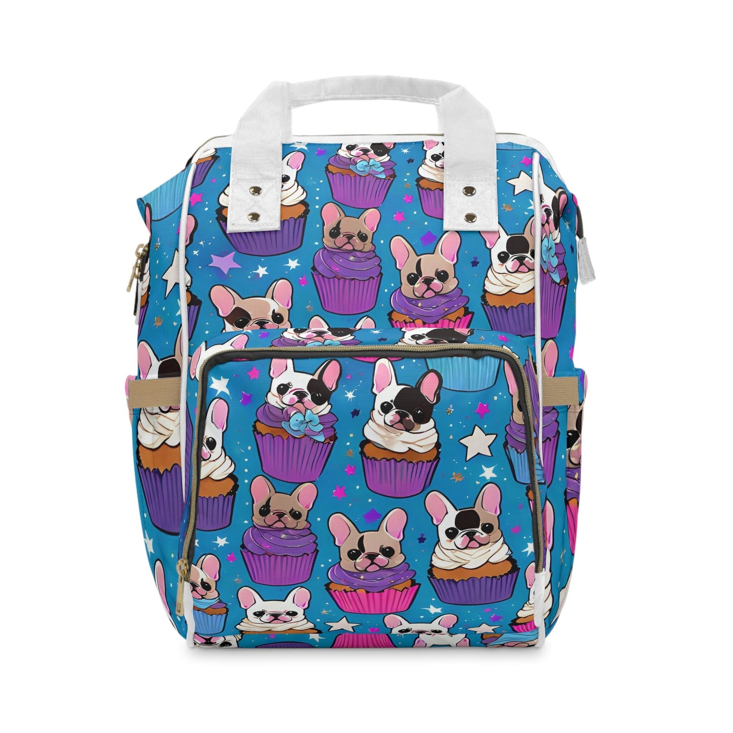Frenchie French Bulldog Multifunctional Diaper Backpack