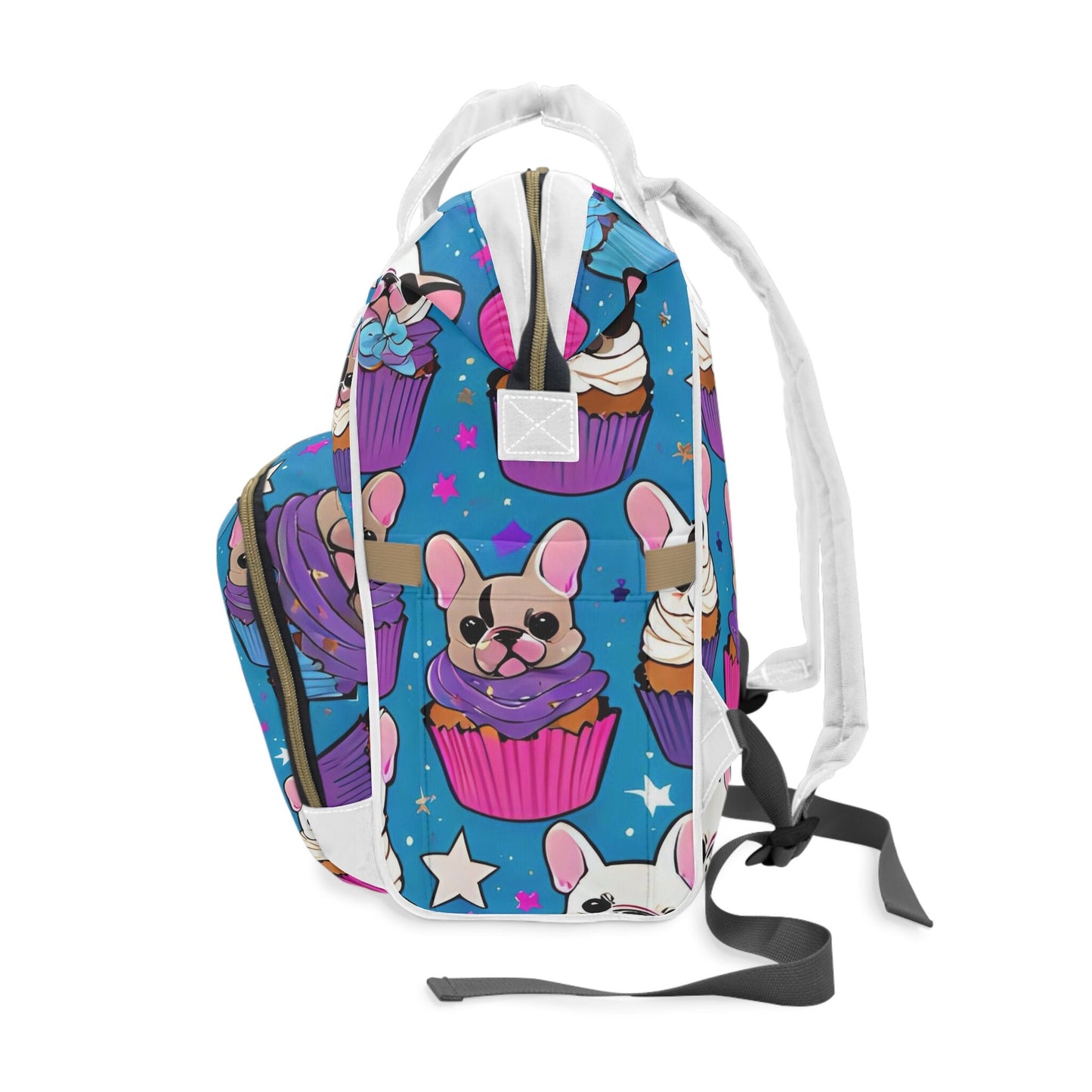 Frenchie French Bulldog Multifunctional Diaper Backpack