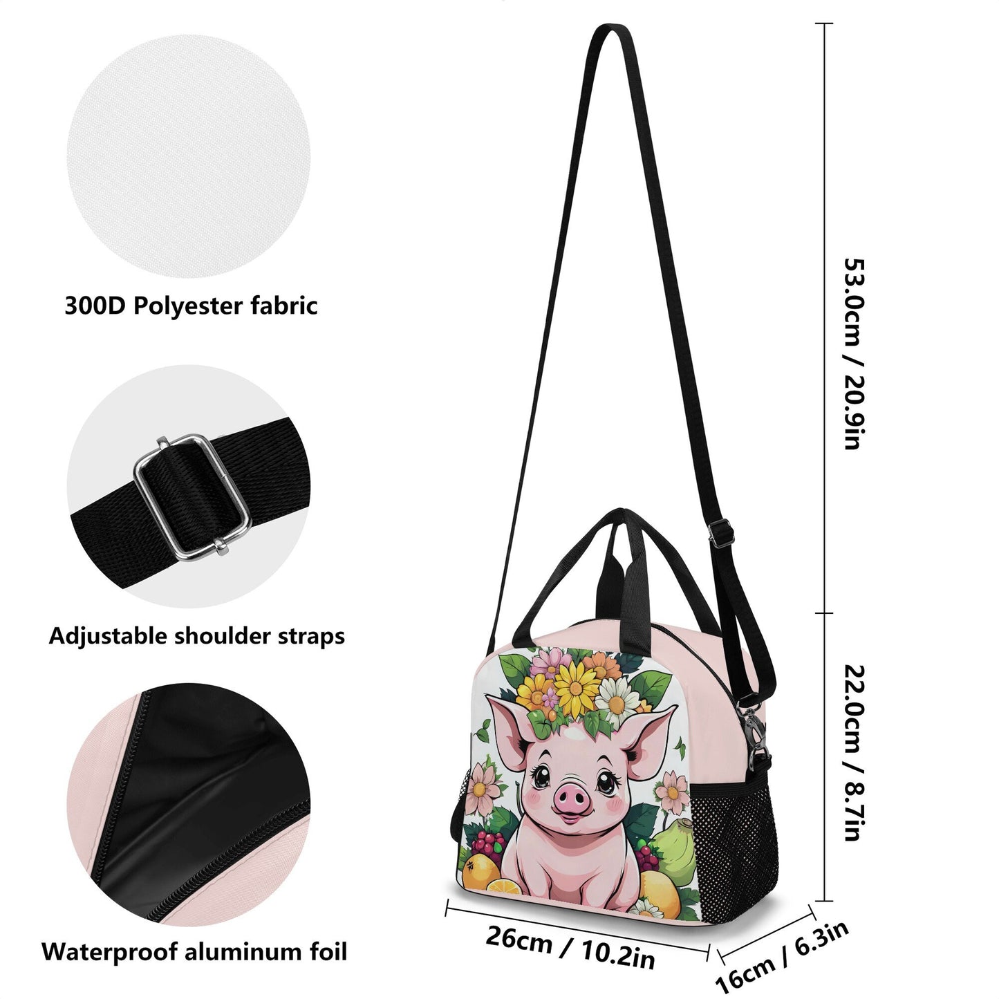 Pig Lunch Bag lunch tote