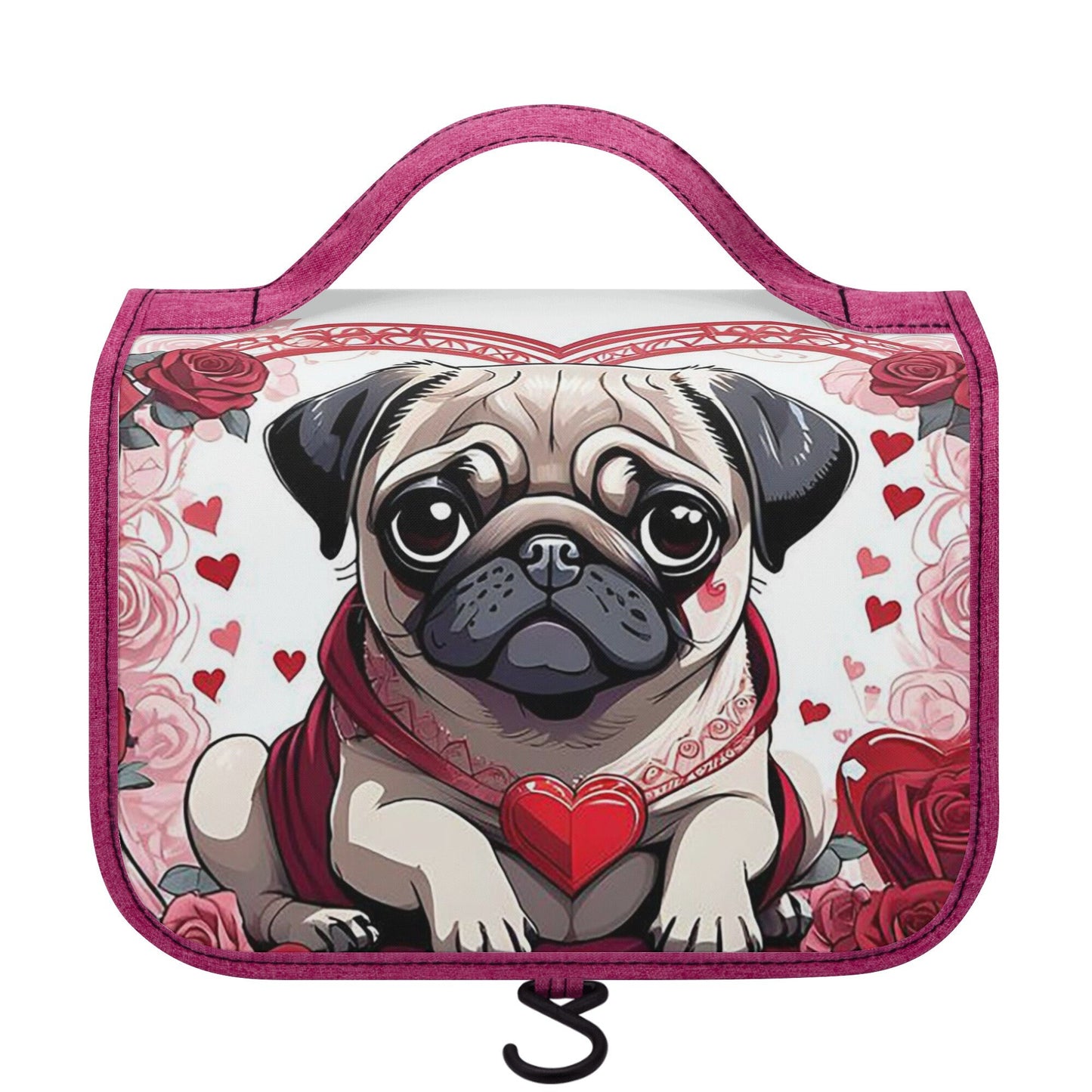 Pug Toiletry Cosmetic Travel Bag