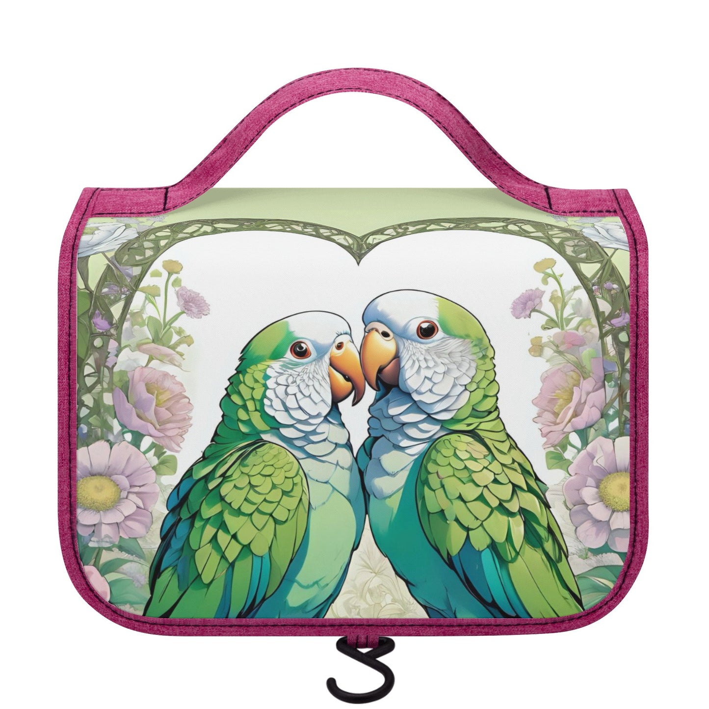 Quaker Parrot Toiletry Cosmetic Travel Bag