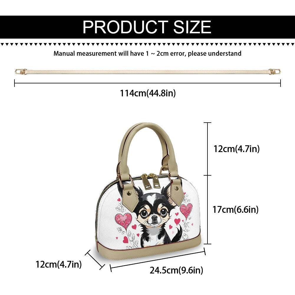 chihuahua hearts handbag