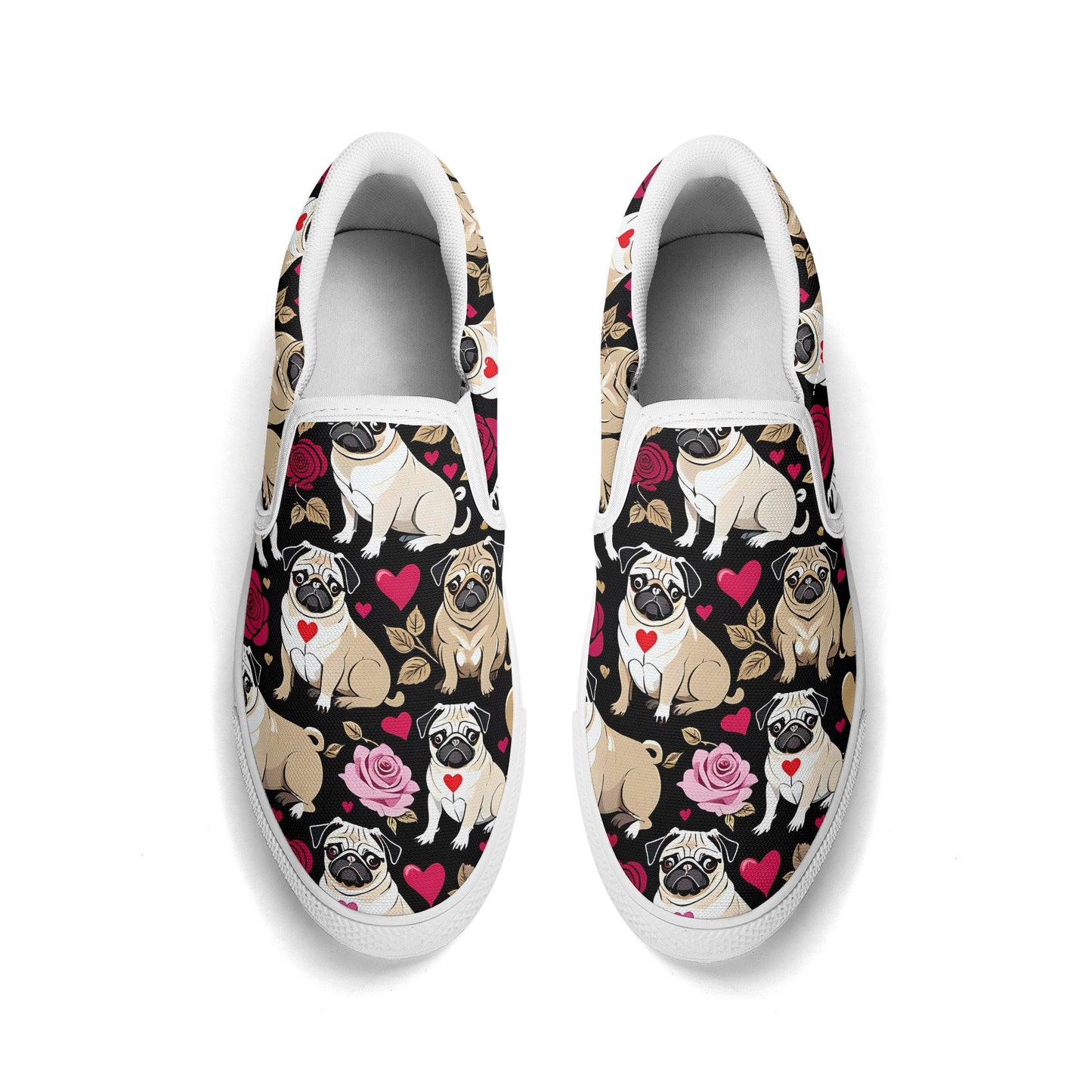 Pug Women's Slip On Shoes
