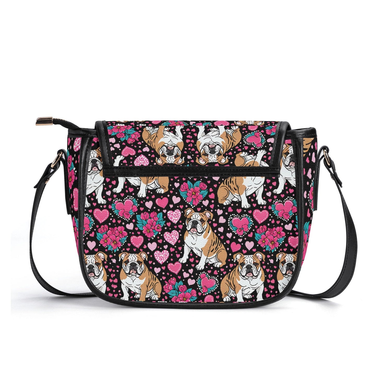 Bulldog PU Leather Saddle Bag