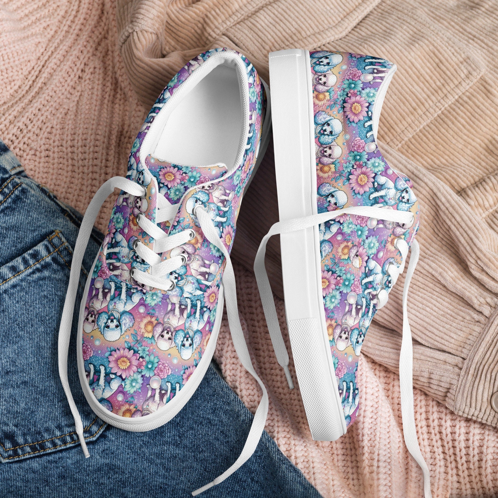 Yorkie Women’s lace-up canvas shoes