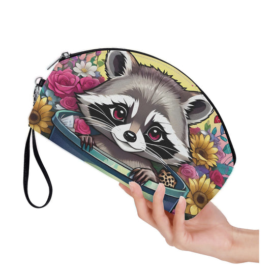 Racoon Curved Cosmetic Bag