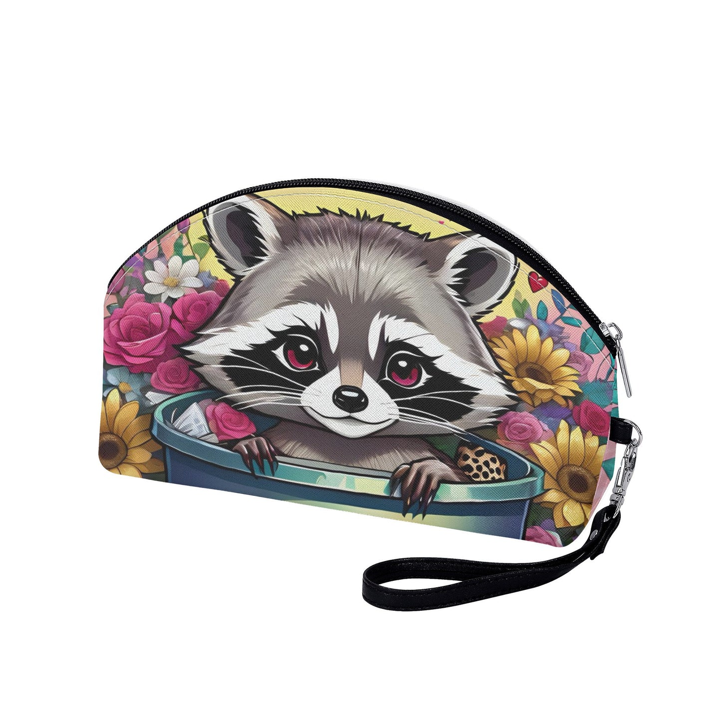 Racoon Curved Cosmetic Bag