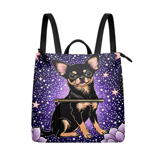 Chihuahua Ladies and Girls Backpack Purse
