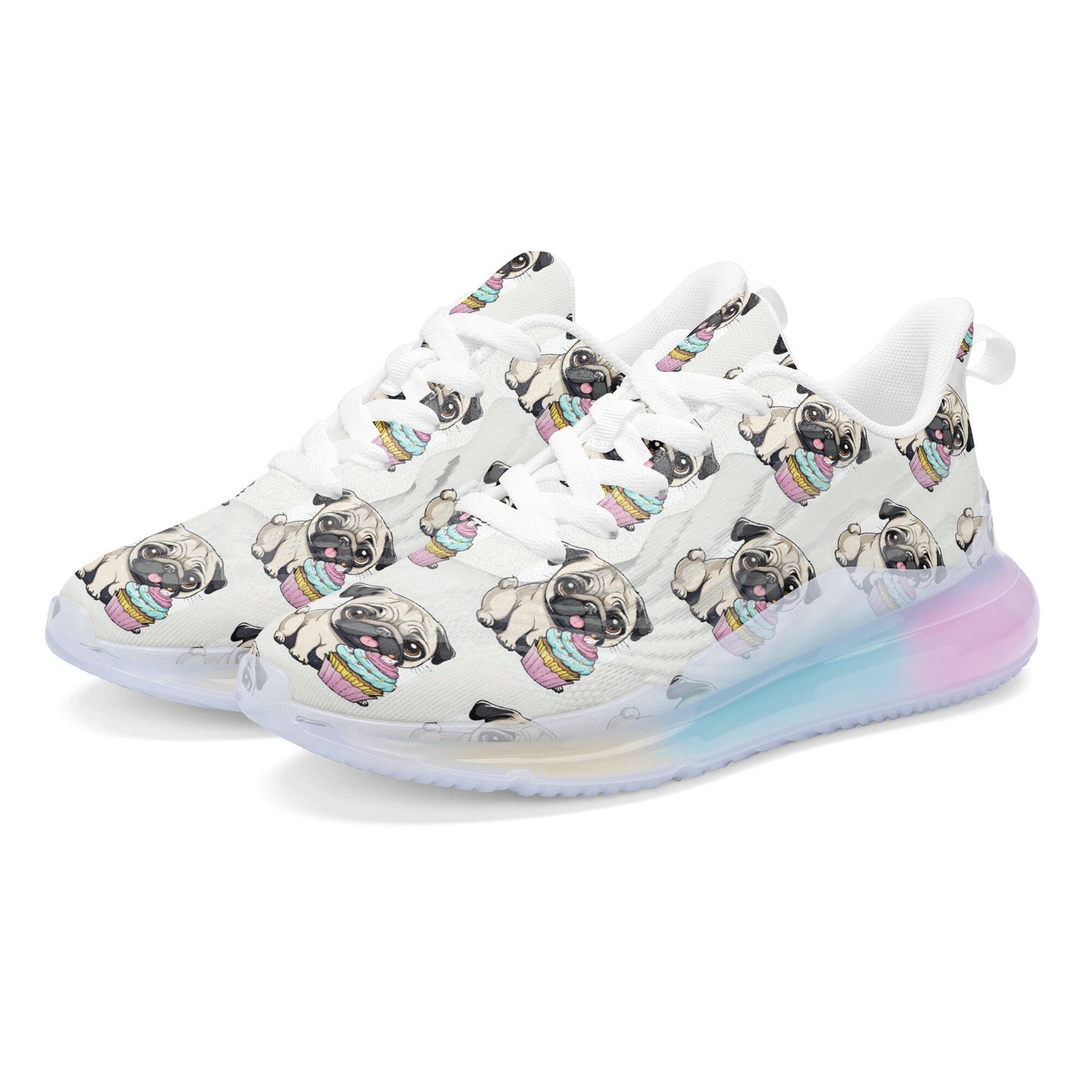 Pug Women's Rainbow Atmospheric Cushion Running Shoes
