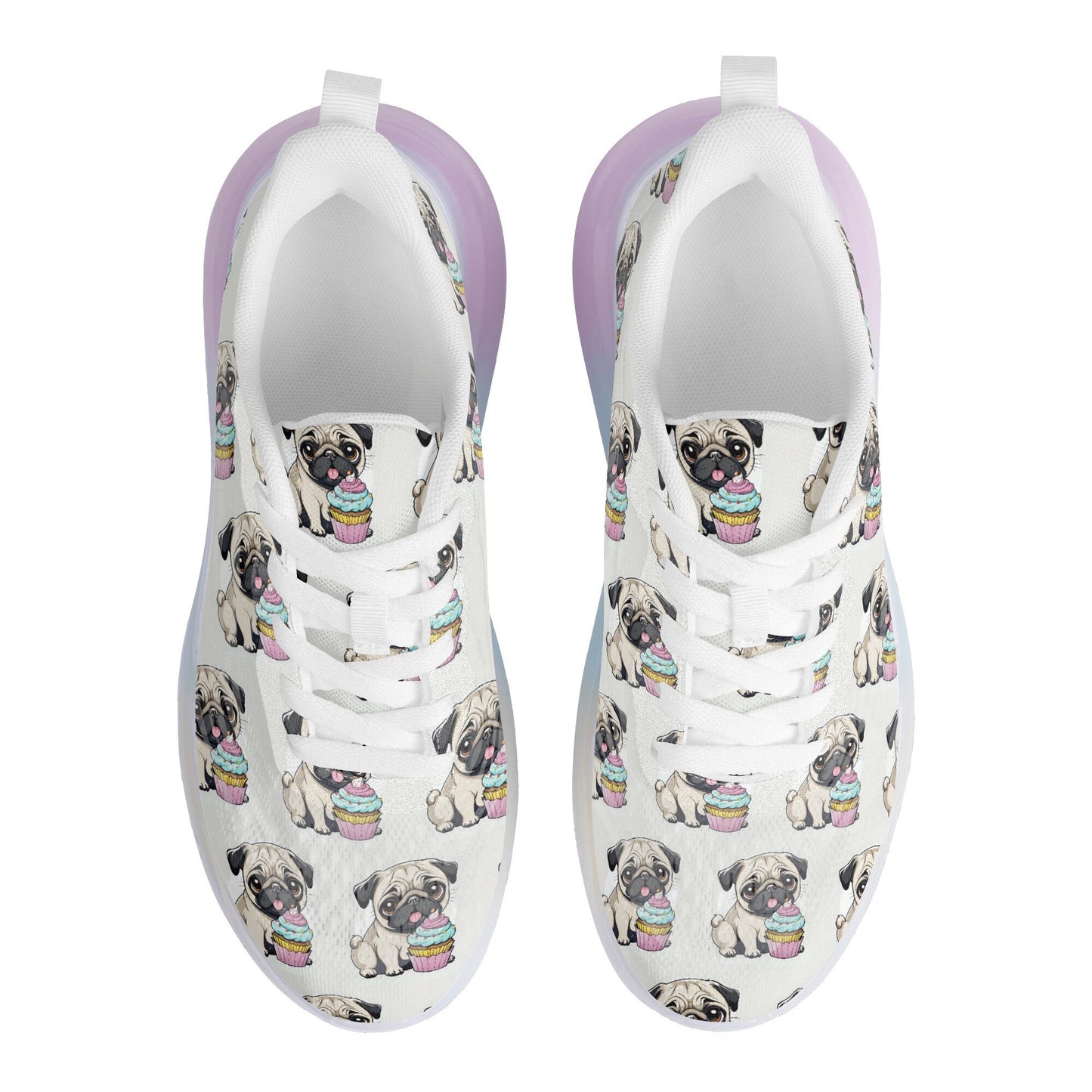 Pug Women's Rainbow Atmospheric Cushion Running Shoes