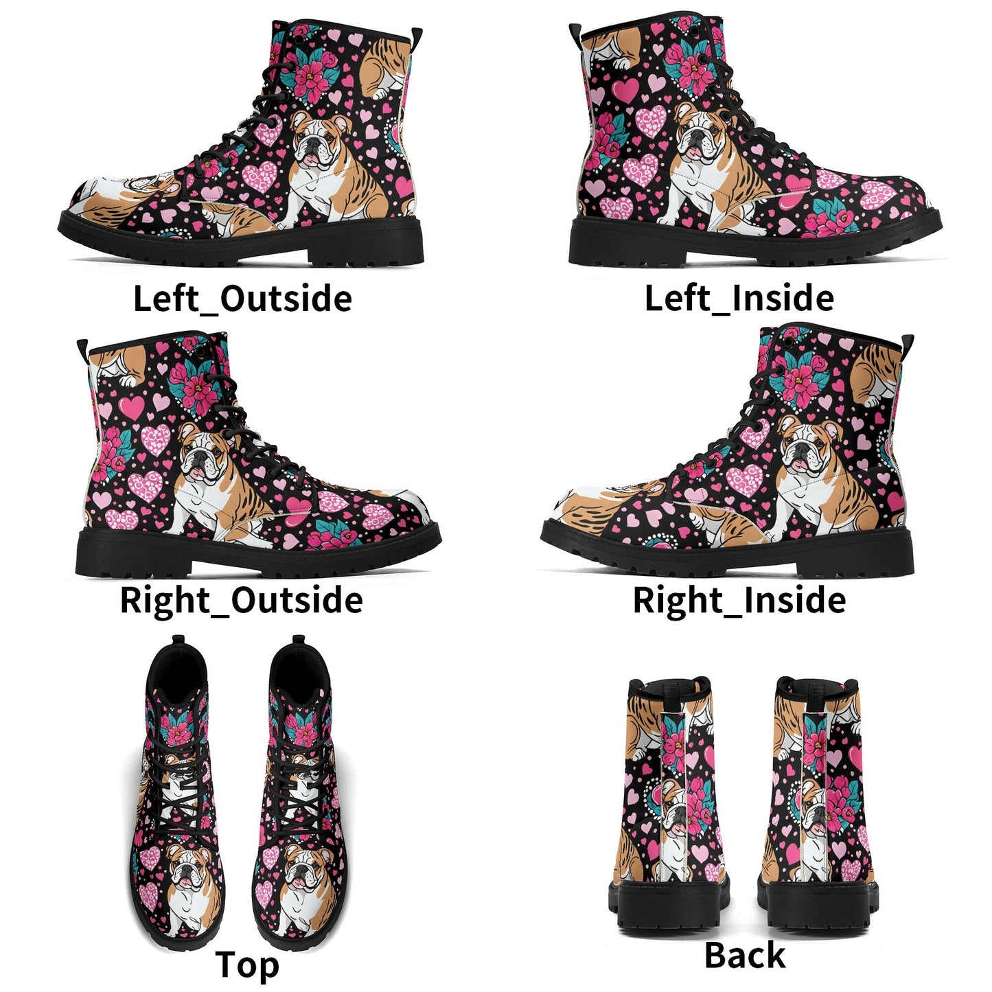 Bulldog Black Outsole Leather Boots