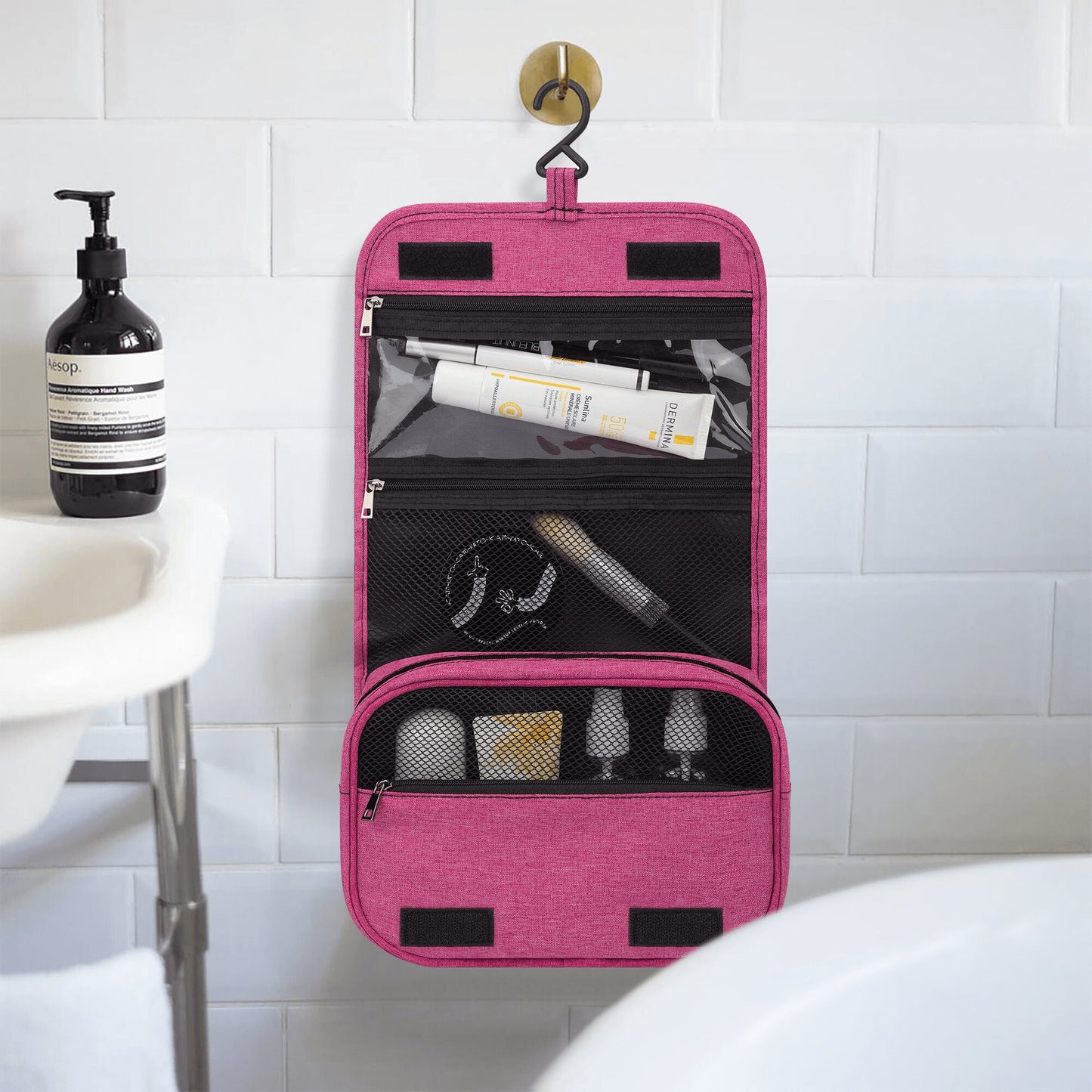 Pug Toiletry Cosmetic Travel Bag