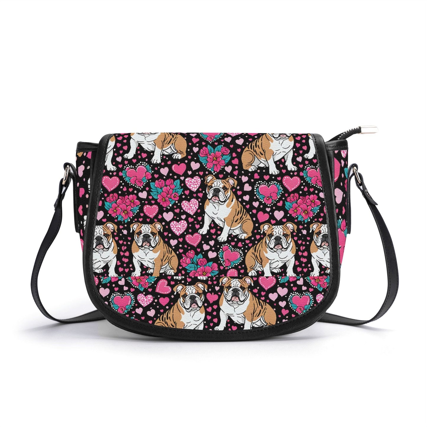 Bulldog PU Leather Saddle Bag