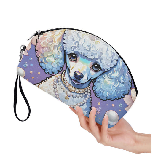 Poodle Curved Cosmetic Bag