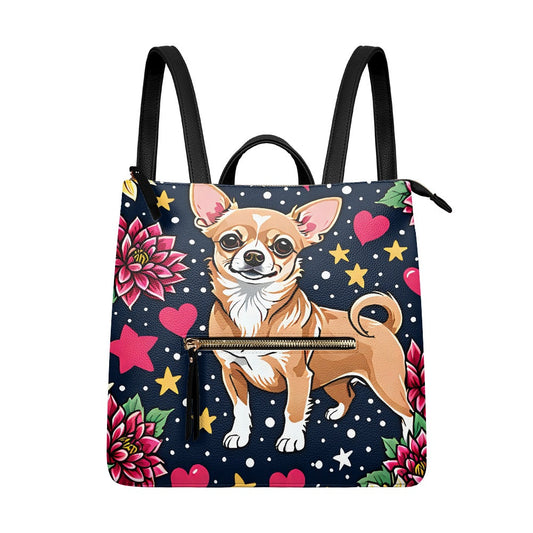 Chihuahua Casual Girls and ladies Backpack Purse