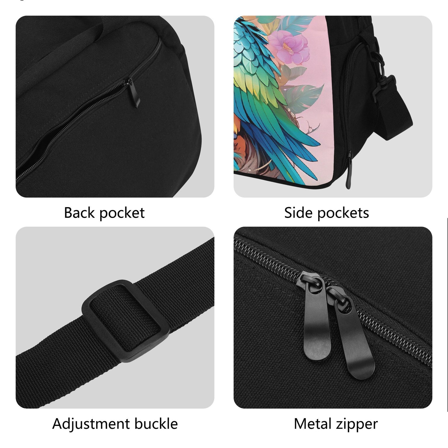 Parrot Travel Luggage Bag
