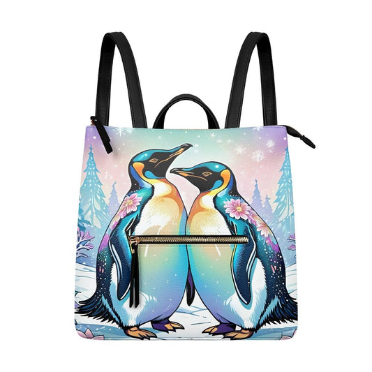 Penguin backpack purse, penguin lover, penguin gift, penguin school bag, penguin tote, for college, for teens, for adults