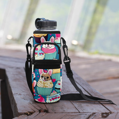 Dog Print Water Bottle Cover Sleeve Carrier - Protect Your Water Bottle on the Go BriBeesCreations