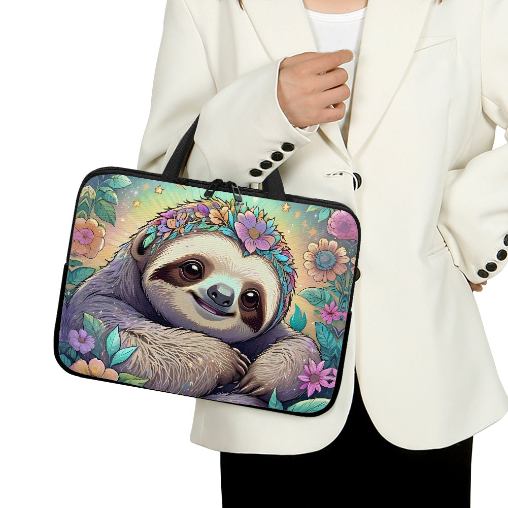 Stylish Sloth Laptop Bag - Perfect for On-the-Go Tech Lovers BriBeesCreations