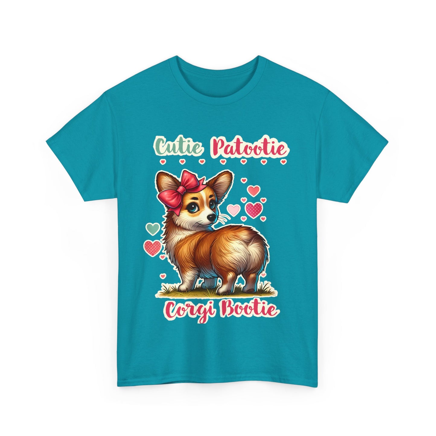 Cutie Patootie Corgi Bootie Heavy Cotton Tee