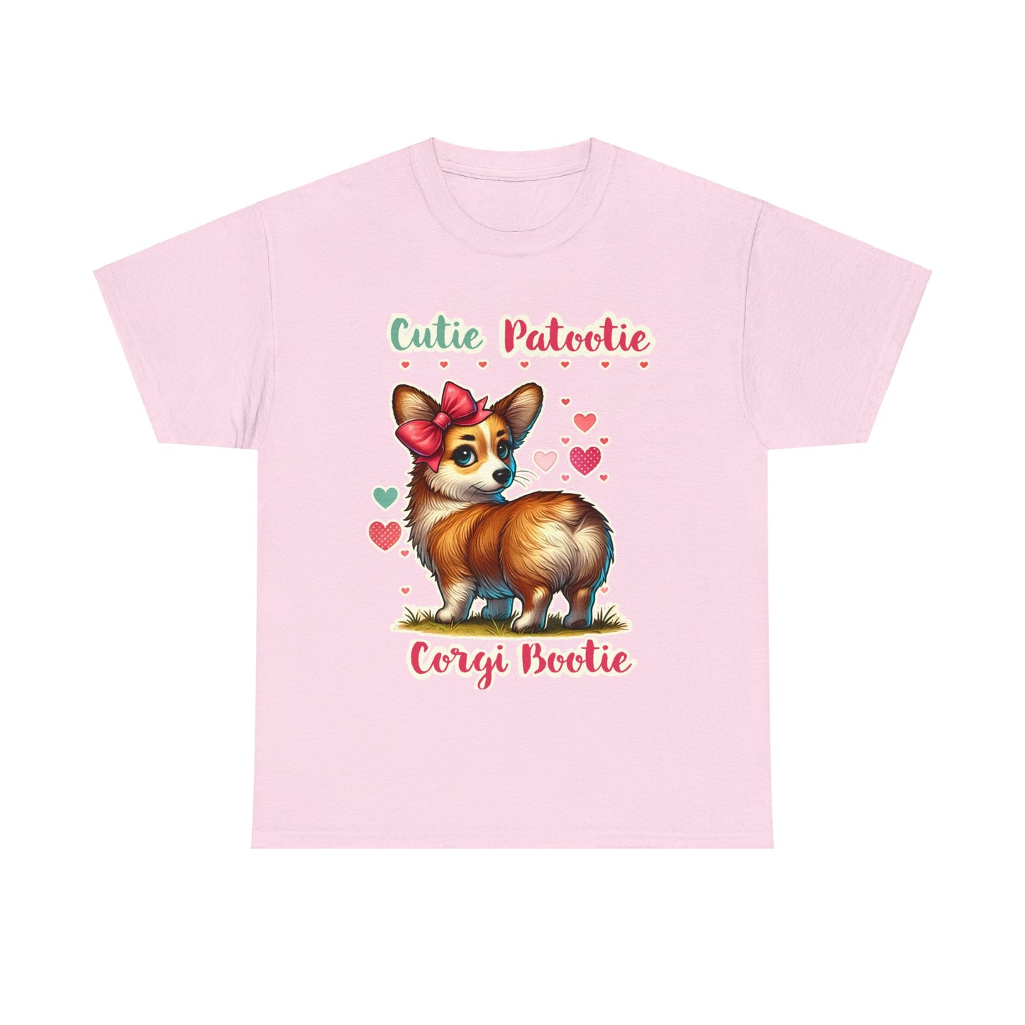 Cutie Patootie Corgi Bootie Heavy Cotton Tee