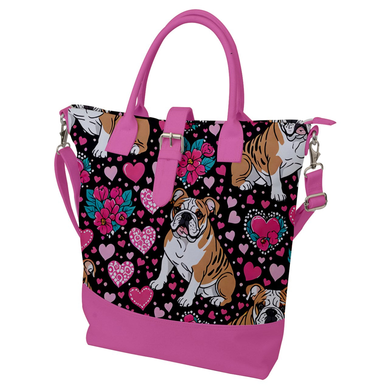 bulldog Buckle Top Tote Bag BriBeesCreations