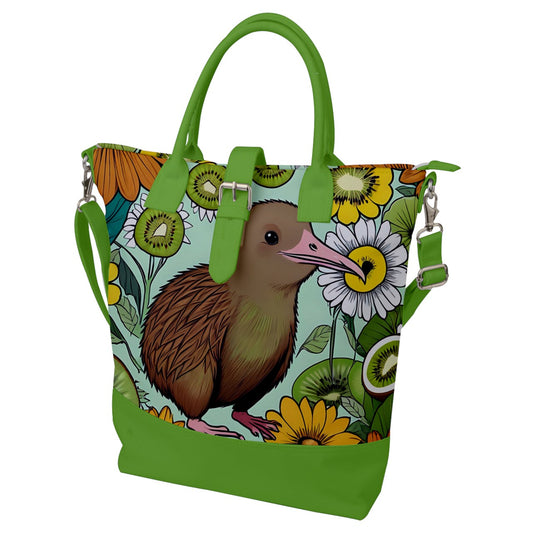 kiwi bird Buckle Top Tote Bag BriBeesCreations