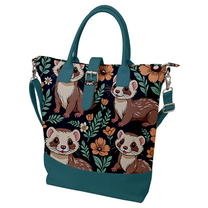 ferrets Buckle Top Tote Bag BriBeesCreations