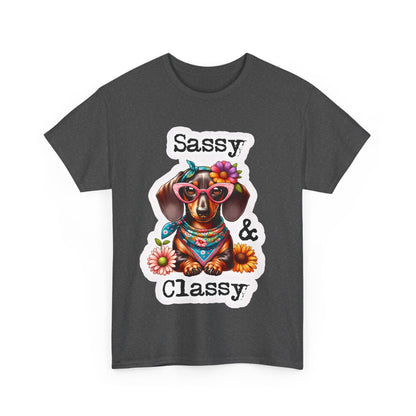 Sassy Classy Doxie Heavy Cotton Tee