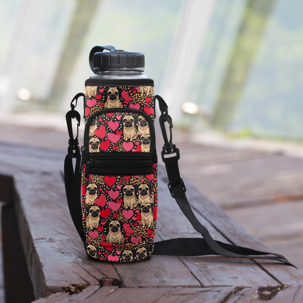 Pug Water Bottle Cover BriBeesCreations