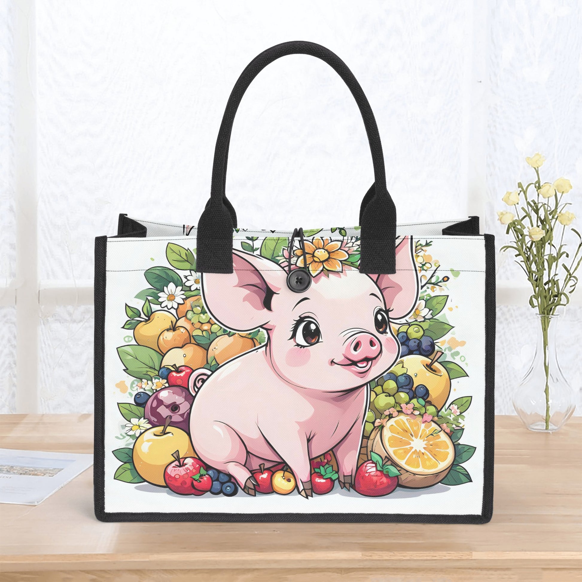 Premium All-Over Print Cavans Tote Bag（3 layers） popcustoms