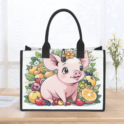 Premium All-Over Print Cavans Tote Bag（3 layers） popcustoms